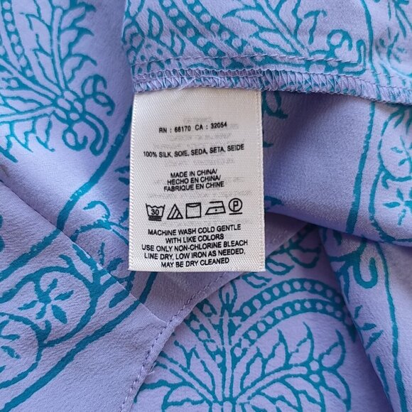 Anthropologie HD in Paris Silk Paisley Camisole Tank Top Womens Size 2 Boho Chic - Picture 10 of 10